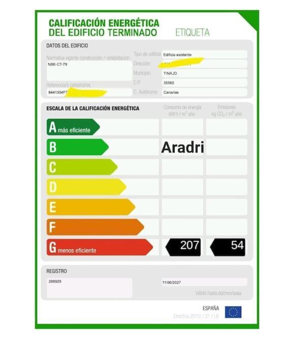 Vivienda Vacacional Finca Aradri Tinguaton Eksteriør billede